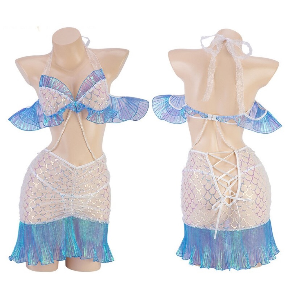 Mermaid Princess Sea Ocean Cosplay Lingerie Costume